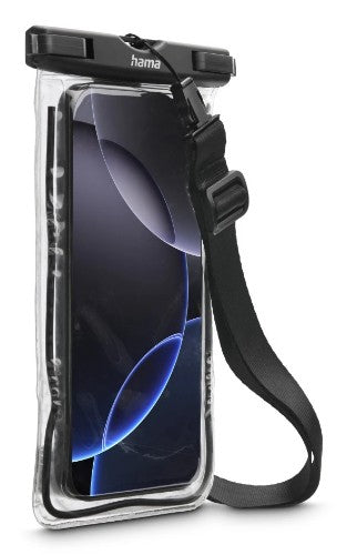 Hama Waterproof Mob. Ph. Case, up to 6.7”, IPX8, Underw. Case, f. Hanging, blk