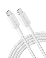 Anker Braided USB-C to USB-C Charging Cable 1.8 m, White