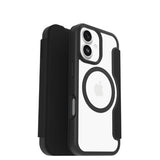 OtterBox React Folio MagSafe Series for Apple iPhone 17, Black Crystal, transparent/black