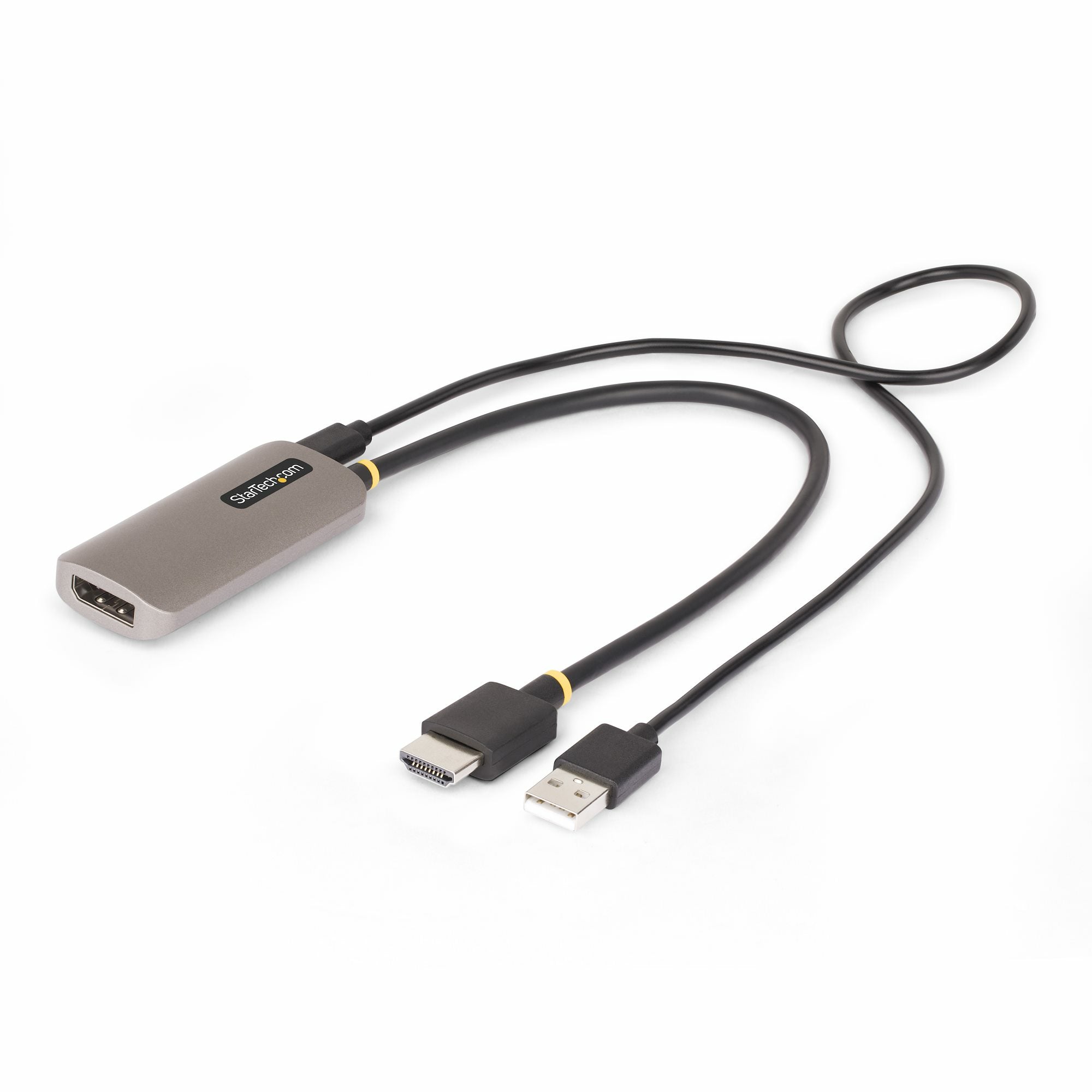 StarTech.com 1ft (30cm) HDMI to DisplayPort Adapter Cable, 8K 60Hz, Active HDMI 2.1 to DP 1.4 Video Converter, USB Bus Powered with Included Cable  - Computer Cables - StarTech.com