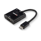 Lindy Mini HDMI C to VGA & Audio Converter