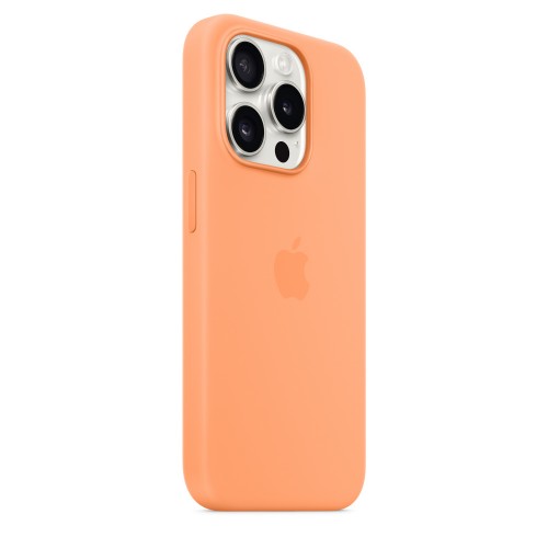 Apple iPhone 15 Pro Silicone Case with MagSafe - Orange Sorbet
