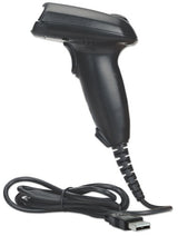 Manhattan Long Range CCD Handheld Barcode Scanner, USB, 500mm Scan Depth, Cable 1.5m, Max Ambient Light 10,000 lux (sunlight), Black, Three Year Warranty