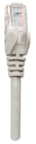 Intellinet Network Patch Cable, Cat5e, 5m, Grey, CCA, U/UTP, PVC, RJ45, Gold Plated Contacts, Snagless, Booted, Lifetime Warranty