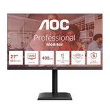 AOC E4 U27E4CV computer monitor 68.6 cm (27") 3840 x 2160 pixels 4K Ultra HD LED Black