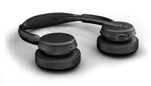 EPOS 1001375 headphones/headset Wired & Wireless Head-band Office/Call center USB Type-C Bluetooth Black