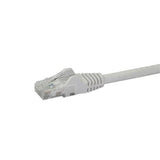 StarTech.com 2m CAT6 Ethernet Cable - White CAT 6 Gigabit Ethernet Wire -250MHz 100W PoE RJ45 UTP Network/Patch Cord Snagless w/Strain Relief Individually Tested