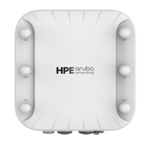 HPE Aruba Networking AP-518 (EGF1) Dual Radio 4x4/2x2 Wi-Fi 6 6xRPSMA Connectors Hardened TAA AP