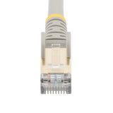 StarTech.com 2m CAT6a Ethernet Cable - 10 Gigabit Shielded Snagless RJ45 100W PoE Patch Cord - 10GbE STP Network Cable w/Strain Relief - Grey Individually Tested/Wiring is UL Certified/TIA