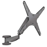 Manhattan Wall Mount for TV & Monitors (Spring Arm 3 pivots), For screens 17" to 55", VESA compatibility: all between 75x75mm to 400x400mm - check the dimensions of the four mounting holes on back of screen to ensure it fits, Max 30kg, Black, Bracket
