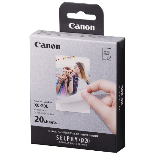 Canon 6755C002/XC-20L Photo cartridge Etikettes 54x85mm, 20 pages for Canon Selphy QX 20