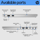 HP EliteBook 640 G10 Intel® Core™ i3 i3-1315U Laptop 35.6 cm (14") Full HD 16 GB DDR4-SDRAM 256 GB SSD Wi-Fi 6E (802.11ax) Windows 11 Pro Silver