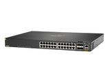 HPE Aruba Networking Aruba 6300F 24-port 1GbE Class 4 PoE & 4-port SFP56 Managed L3 Gigabit Ethernet (10/100/1000) Power over Ethernet (PoE) 1U Grey