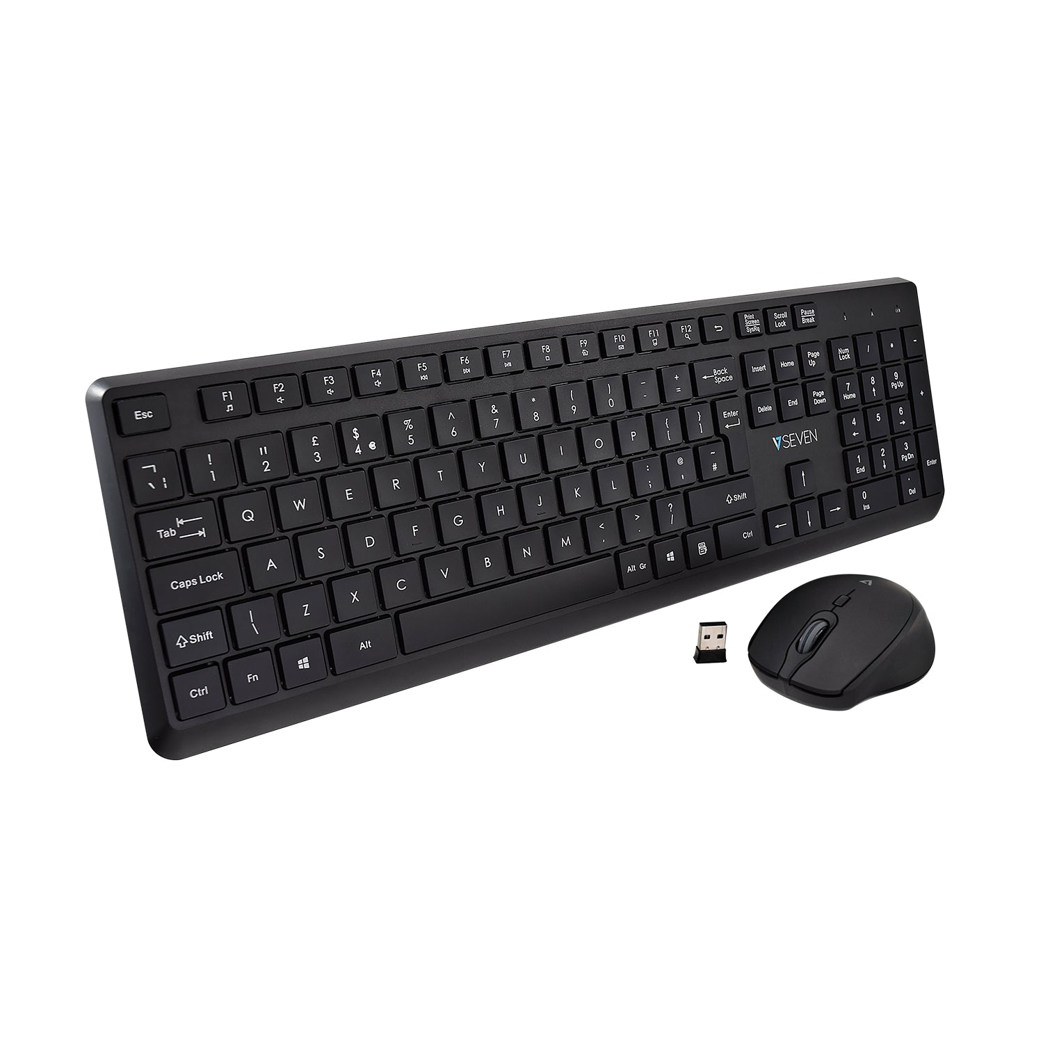 V7 CKW350UK Wireless Keyboard and Mouse Combo - UK Layout  - Data Input Devices - V7