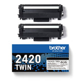 Brother TN-2420TWIN Toner-kit twin pack, 2x3K pages ISO/IEC 19752 Pack=2 for Brother HL-L 2310
