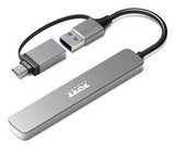 Port Designs 900161 interface hub USB 2.0 Type-A 5000 Mbit/s Silver