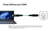 i-tec Thunderbolt 4/USB4 Class Pro Cable 240W with LCD (40 Gbps, 150 cm)