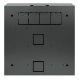 Intellinet Low-Profile 19" Wall Mount Cabinet with 4U Horizontal and 2U Vertical Rails Slim, Space-saving Enclosure with Only 170 mm (6.7 in.) Depth, Ideal for AV, Multimedia and Surveillance Applications, Assembled, Black RAL 7021