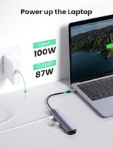 Ugreen 10919 laptop dock/port replicator Wired USB 3.2 Gen 1 (3.1 Gen 1) Type-C Grey