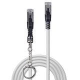Lindy 2m Cat.6A S/FTP Locking Network Cable, Grey