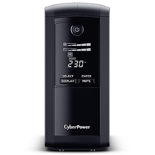 CyberPower VP1000EILCD uninterruptible power supply (UPS) Line-Interactive 1 kVA 550 W 6 AC outlet(s)