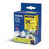 Brother TZE-FX661 DirectLabel black on yellow Laminat 36mm x 8m for Brother P-Touch TZ 3.5-36mm/HSE/6-36mm