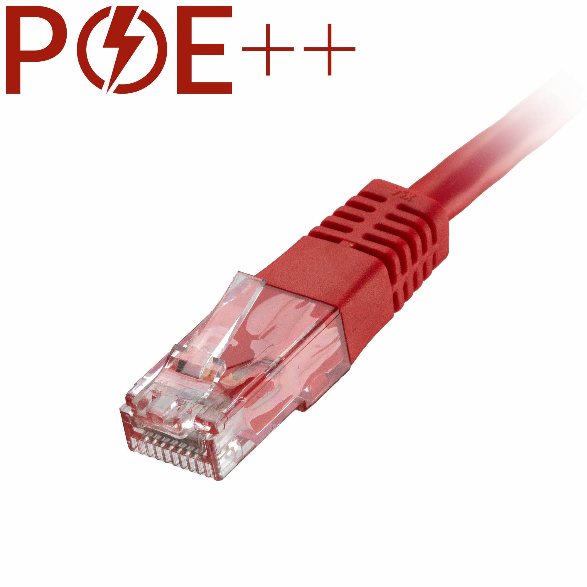 Cablenet 0.3m Cat6 RJ45 Red U/UTP PVC 24AWG Flush Moulded Booted Patch Lead  - Computer Cables - Cablenet