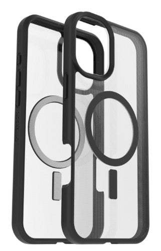 OtterBox React Series for MagSafe for Apple iPhone 16 Plus, Black Crystal