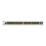 Cisco Catalyst 1300-48P-4X Managed Switch, 48 Port GE, PoE, 4x10GE SFP+, Limited Lifetime Protection (C1300-48P-4X)