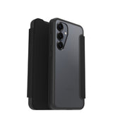 OtterBox React Folio Series for Samsung Galaxy S25, transparent/black - No Retail Packaging