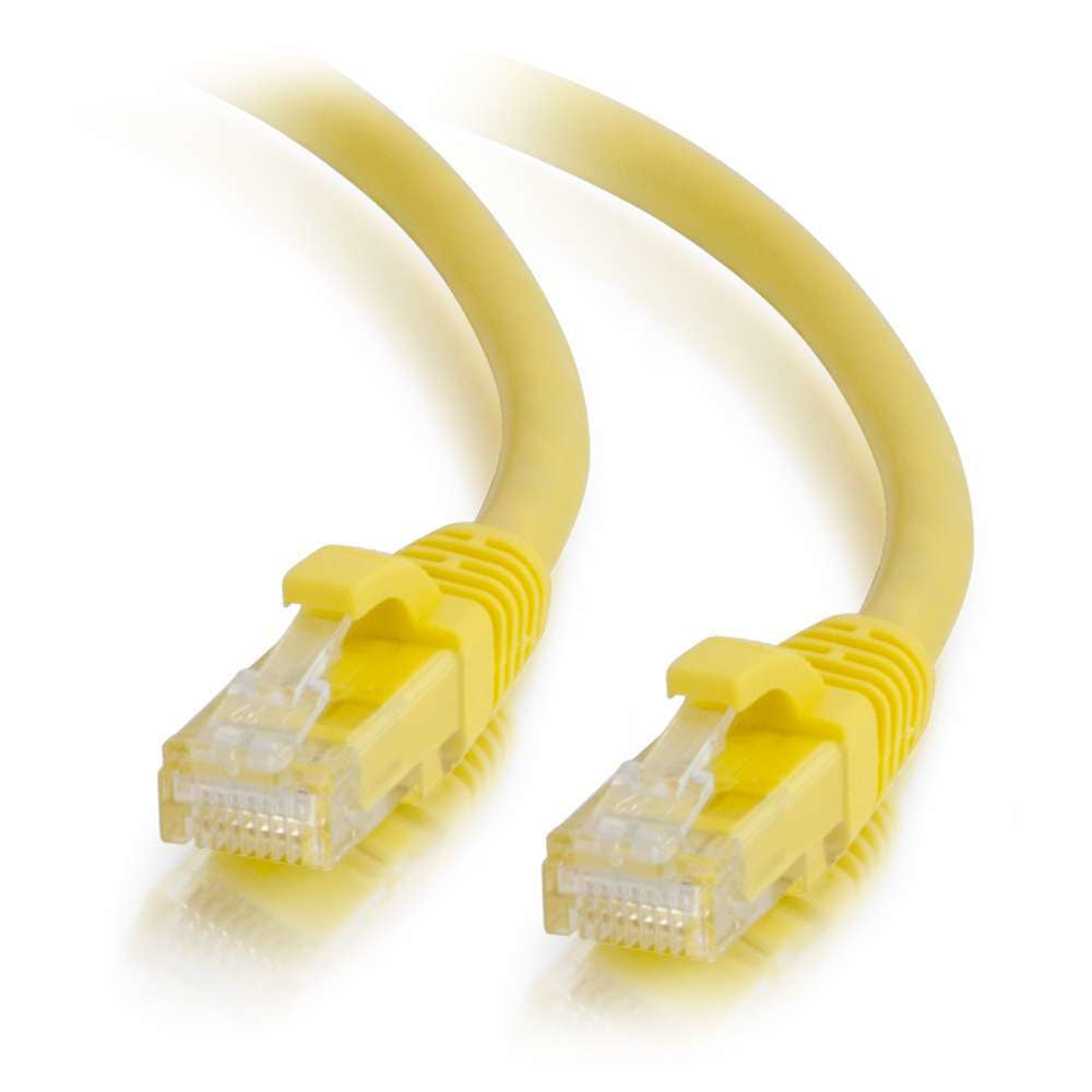 C2G 1m Cat6 Booted Unshielded (UTP) Network Patch Cable - Yellow  - Computer Cables - C2G