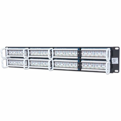 Intellinet Patch Panel, Cat5e, UTP, 48-Port, 2U, Black