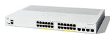 Cisco Catalyst 1200-24P-4G Smart Switch, 24 Port GE, PoE, 4x1GE SFP, Limited Lifetime Protection (C1200-24P-4G)