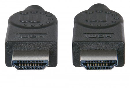 Manhattan HDMI 4K@30Hz Cable, 2m, Suitable for ALL 1080p/HD and majority of 4K uses (check your system 4K specification to be sure), Male to Male, Black, Ultra HD 4k x 2k, Lifetime Warranty, High Speed, Equivalent to HDMM2M