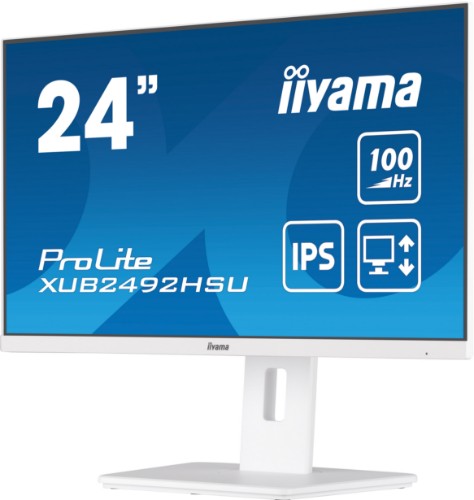 iiyama XUB2492HSU-W6 computer monitor 60.5 cm (23.8") 1920 x 1080 pixels Full HD LED White