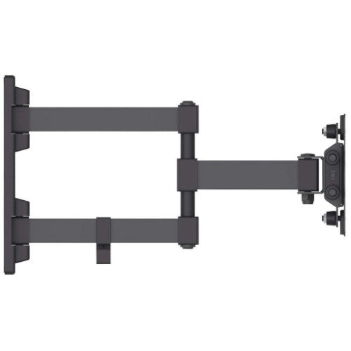 Manhattan Wall Mount for TV & Monitors (Full Motion), For screens 13" to 27", VESA compatibility: 75x75mm and 100x100mm - check the dimensions of the four mounting holes on back of screen to ensure it fits, Max 20kg, Black, Bracket