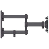 Manhattan Wall Mount for TV & Monitors (Full Motion), For screens 13" to 27", VESA compatibility: 75x75mm and 100x100mm - check the dimensions of the four mounting holes on back of screen to ensure it fits, Max 20kg, Black, Bracket
