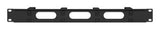 Intellinet 19" Cable Management Panel, 1U, 4 short plastic rings, Black