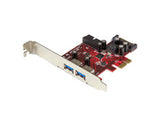 StarTech.com 4 Port PCI Express USB 3.0 Card - 5Gbps - 2 External & 2 Internal - SATA Power - UASP Support - 2x Internal (IDC) Motherboard-Style Headers - TAA