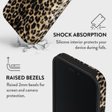 BURGA Player mobile phone case 15.5 cm (6.1") Cover Brown, Black