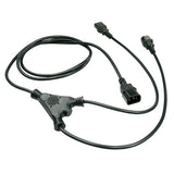 Lindy 2m IEC Splitter Cable IEC C14 to 2 x IEC C13
