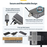 StarTech.com 199UE-USBC-DOCK laptop dock/port replicator Wired USB 3.2 Gen 2 (3.1 Gen 2) Type-C Grey