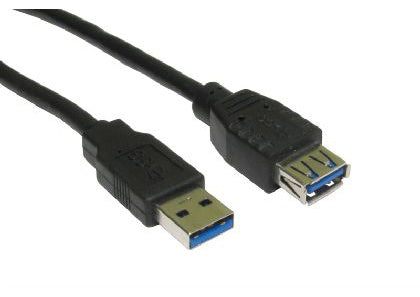 Cables Direct USB 3.0 USB cable USB 3.2 Gen 1 (3.1 Gen 1) 5 m USB A Black