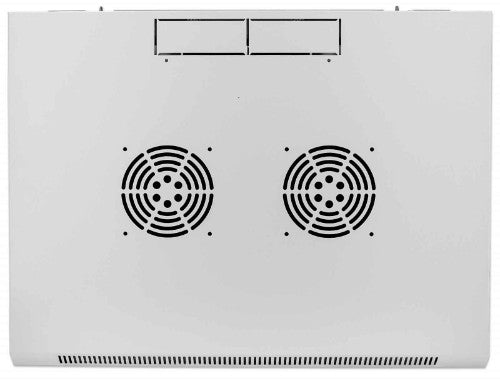 Intellinet 19" Network Cabinet - Wall Mount (Standard), 9U, 600mm Deep, Grey, Assembled, Max 60kg, Suitable also for use on desk or floor, Usable Depth 500mm, Metal & Glass Door, Back Panel, Removeable Sides, Parts for wall install (eg screws/rawl plugs)