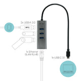 i-tec Metal USB-C HUB 3 Port + Gigabit Ethernet Adapter