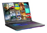 ASUS ROG Strix G16 G614PR-RV016W AMD Ryzen™ 9 8940HX Laptop 40.6 cm (16") WUXGA 16 GB DDR5-SDRAM 1 TB SSD NVIDIA GeForce RTX 5070 Ti Wi-Fi 6E (802.11ax) Windows 11 Home Black, Grey