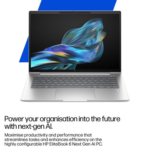 HP EliteBook 6 G1a Next Gen AI PC Wolf Pro Security Edition Copilot+ PC AMD Ryzen™ AI 7 350 Laptop 35.6 cm (14") 2.5K 32 GB DDR5-SDRAM 1 TB SSD Wi-Fi 7 (802.11be) Windows 11 Pro Silver