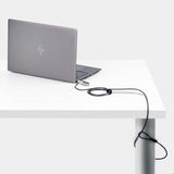 StarTech.com Slim Lock Noble Wedge® Slot Compatible, 5ft (1.5m) Locking Cable, Desk Anti-Theft Security For Laptop/Notebook, Cut-Resistant Steel Cable, Combo Lock