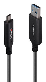 Lindy 10m USB 3.2 Gen 1 Type A to C Fibre Optic Hybrid Cable
