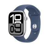 Apple MXLW3ZM/A smart wearable accessory Band Blue Fluoroelastomer